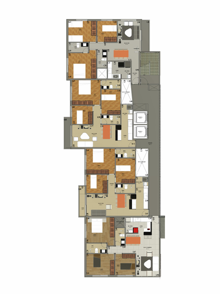 Dimensões de Ambientes Residenciais | PDF