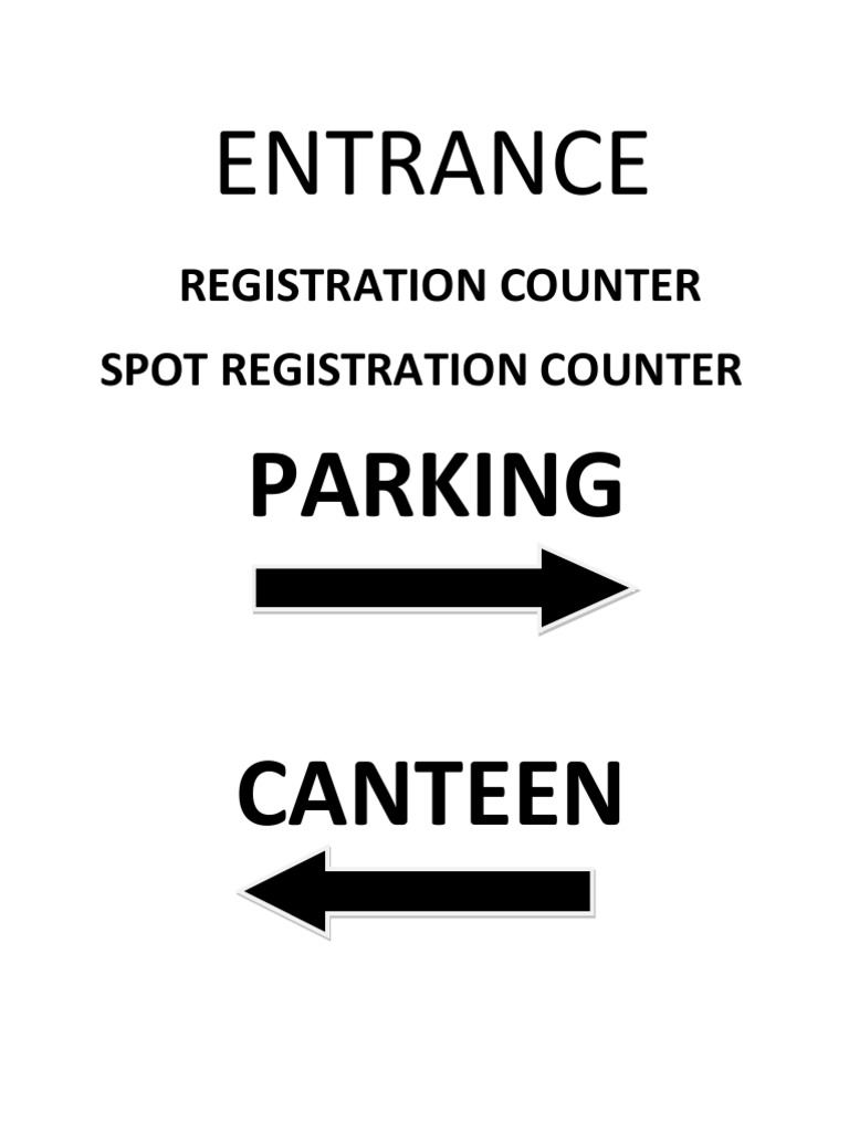 Entrance: Registration Counter | PDF