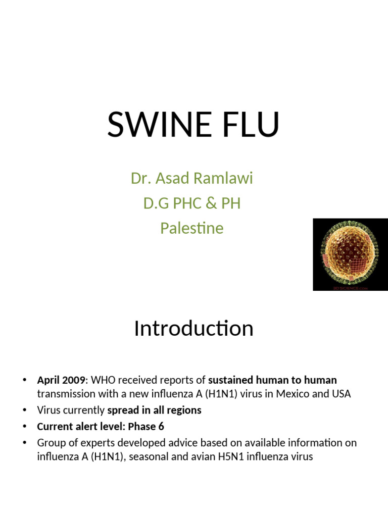 Swine Influenza A (H1N1) Overview | PDF | Influenza A Virus Subtype H1 ...