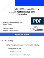 Power Quality Effects On Electric Motor Performance and Operation