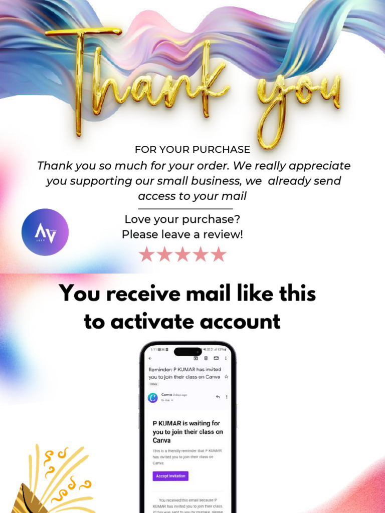 Order Confirmation and Review Request | PDF