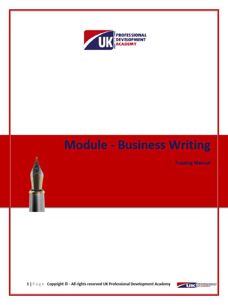 Module 3 - Business Writing Skills | PDF | Subject (Grammar ...