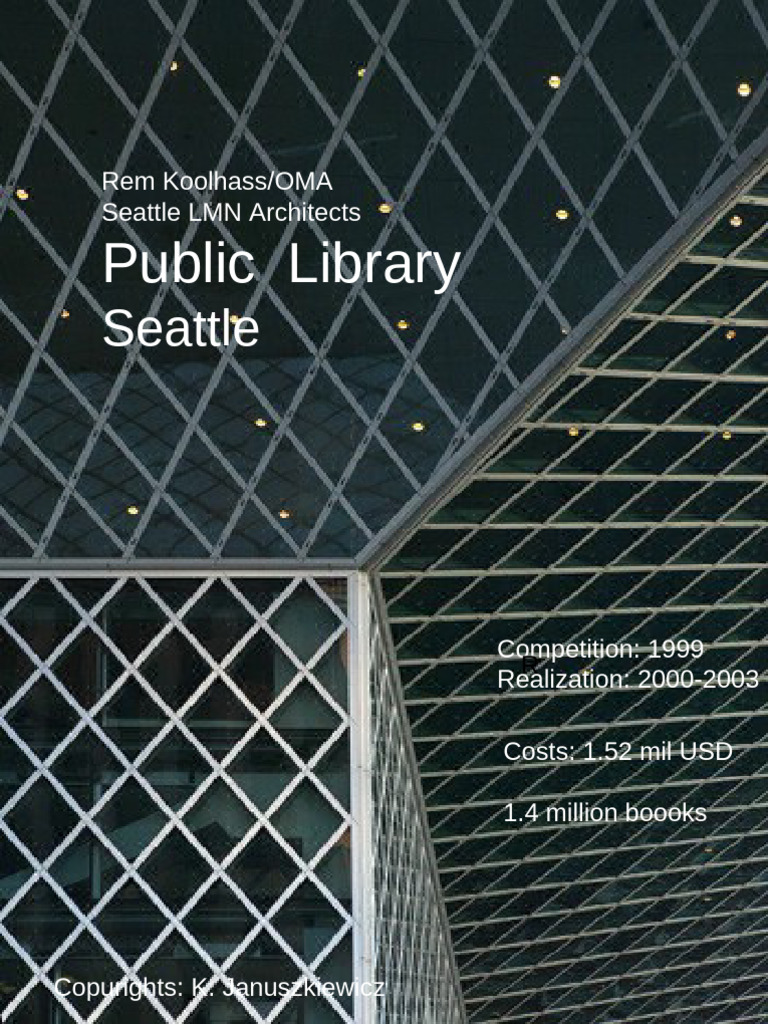 Seattle Central Library Design Overview | PDF
