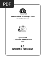 B. Tech. Automobile Engineering