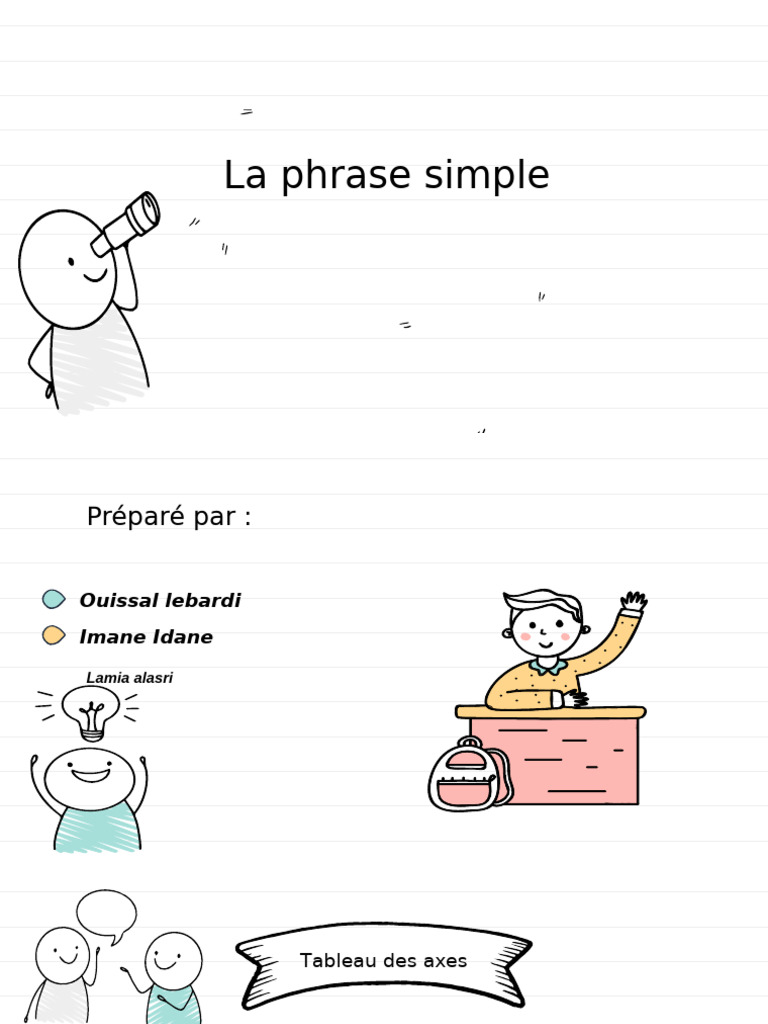 Comprendre la phrase simple et ses éléments | PDF | Clause | Phrase