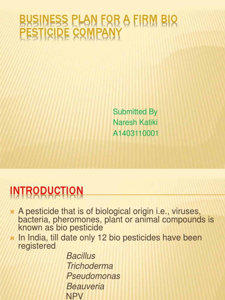 Agrochemical business plan pdf image