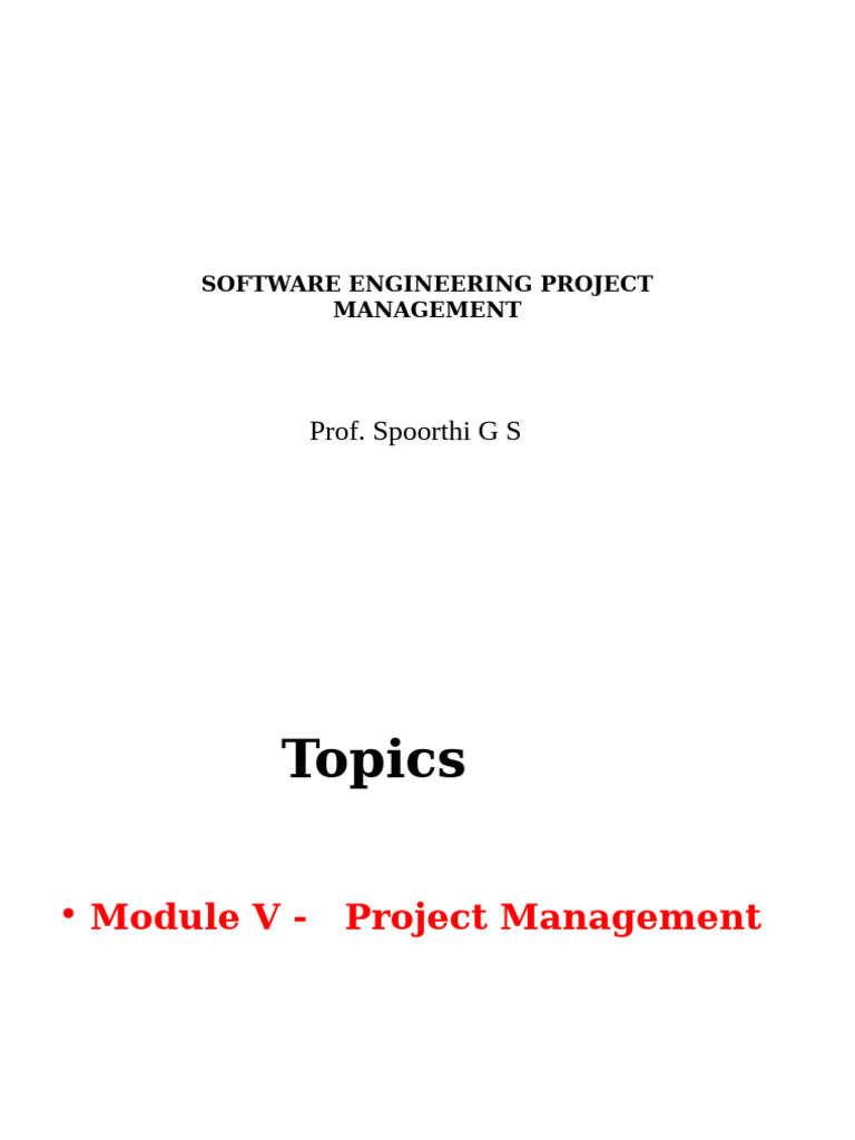 SE Module 5 | PDF | Project Management | Risk
