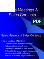 Sales Meetings & Sales Contests