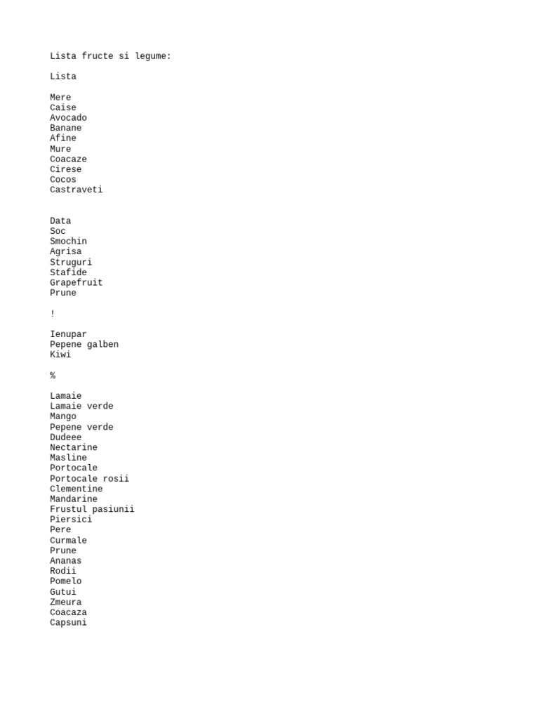Fructe | PDF