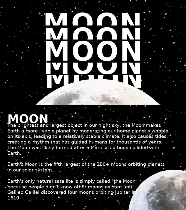 Moon - 3D Model and Cool Way of Showing Text | PDF