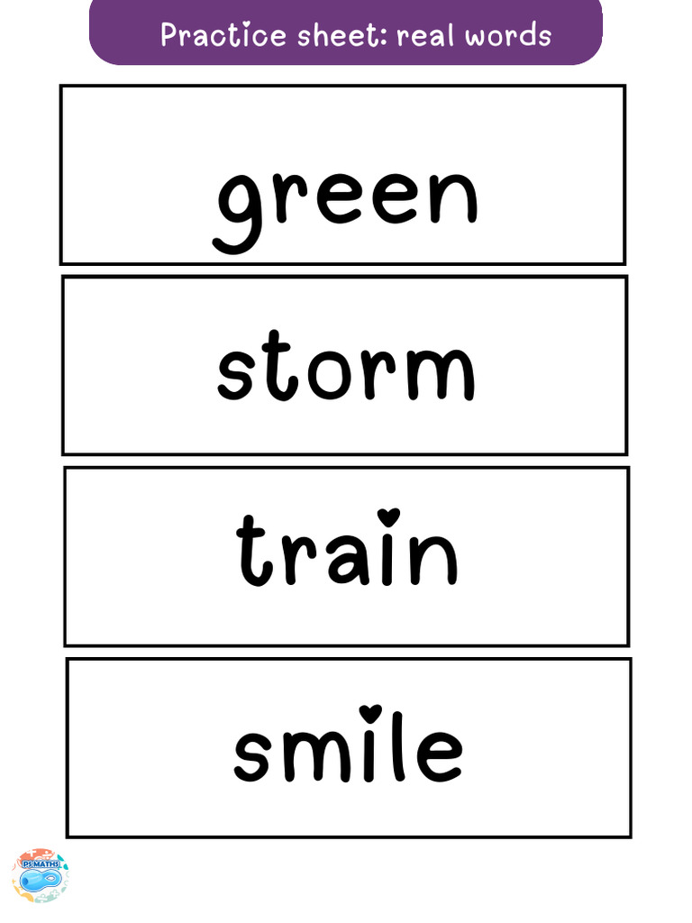 Practice Sheet Phonics Screening Test | PDF