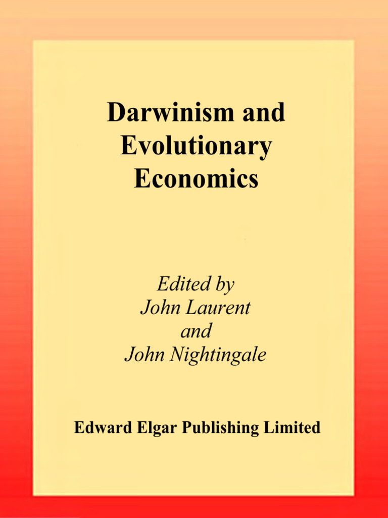 Darwinism and Evolutionary Economics (PDFDrive) | PDF | Economics ...