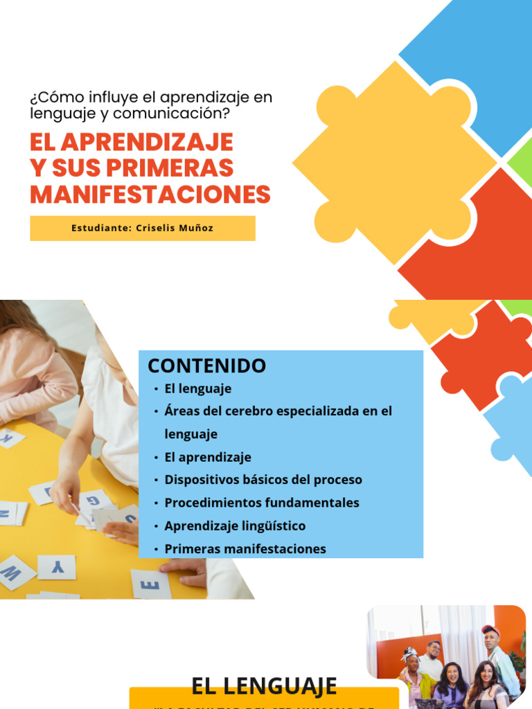 ¿Cómo Influye El Aprendizaje en Lenguaje y Comunicación | PDF ...