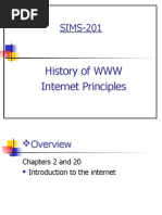 SIMS-201: History of WWW Internet Principles