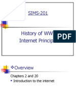 SIMS-201: History of WWW Internet Principles