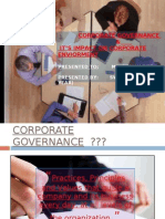 Corporate Governance & It'S Impact On Corporate Enviorment