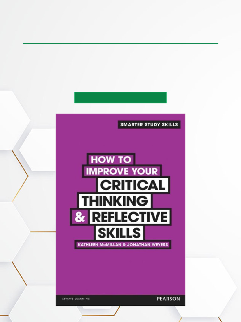 Improve Critical Thinking Skills Guide | PDF | Thought | Critical Thinking