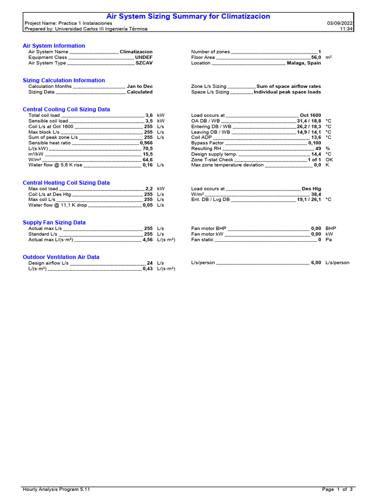 Air System Sizing for Climatizacion | PDF | Building Technology ...