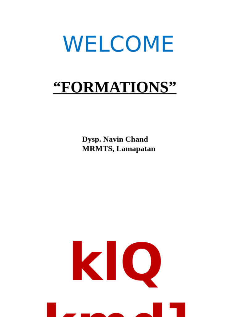 Double File Formation Overview | PDF