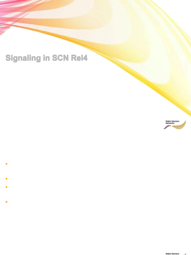 04 - CN60054EN42GLA1 - Signaling in SCN in Rel4 | PDF | Internet ...
