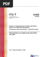 Itu-T: Characteristics of A Single-Mode Optical Fibre and Cable