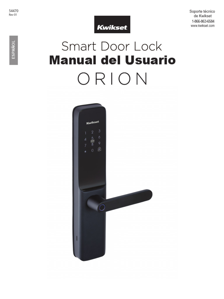 Manual de Instalación Cerradura Kwikset | PDF | Tornillo | Cargador de batería