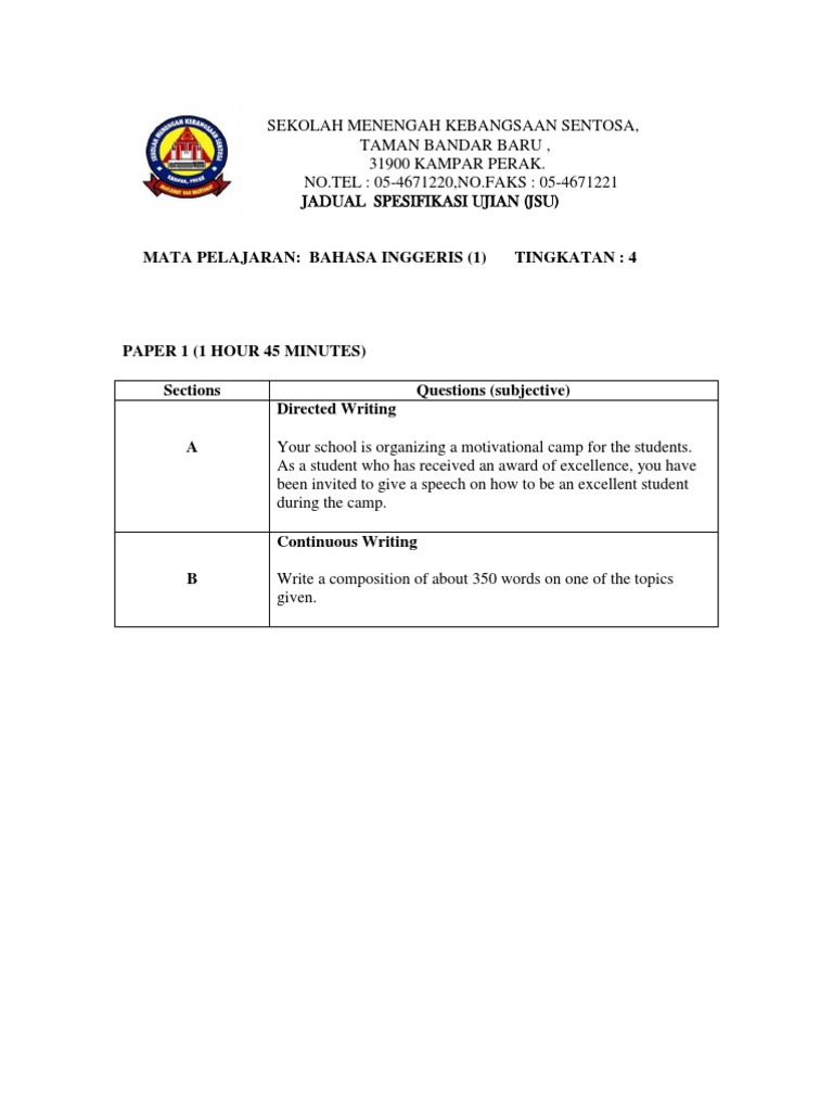 Jsu-Ppt Bi (1) Form 4 | PDF | Learning | Behavior Modification