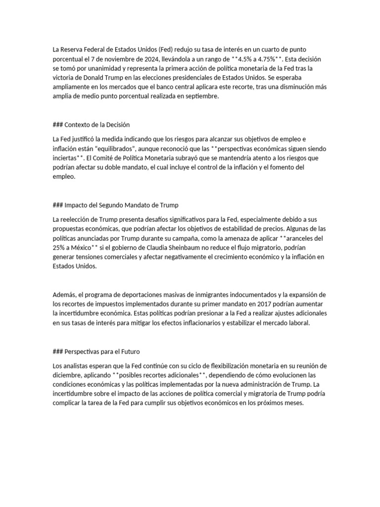 La Reserva Federal de Estados Unidos | PDF