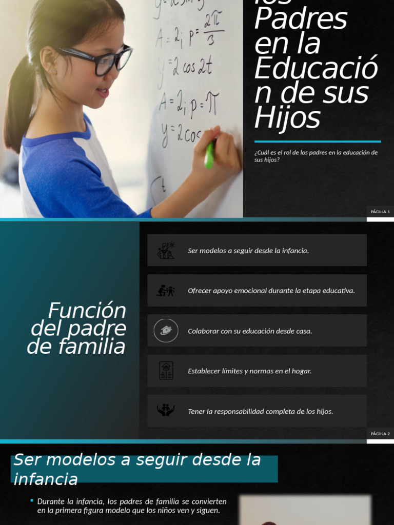 Rol de los Padres en la Educación Infantil | PDF | Las emociones ...
