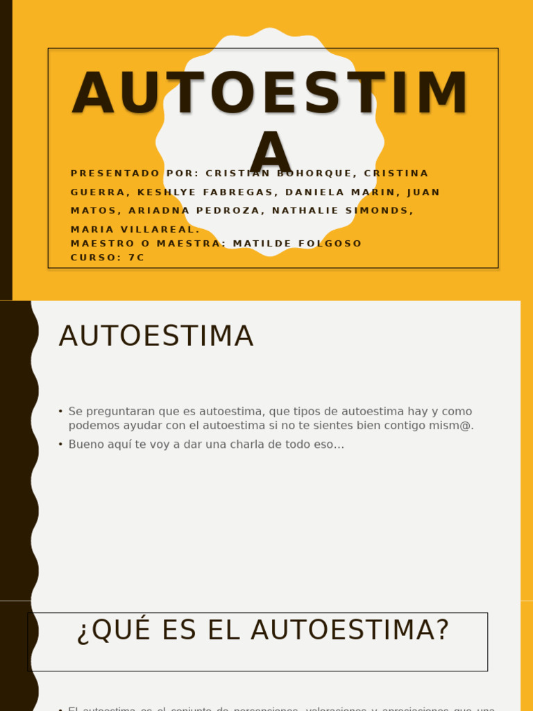 Tipos y Mejora de la Autoestima | PDF | Autoestima | Las emociones