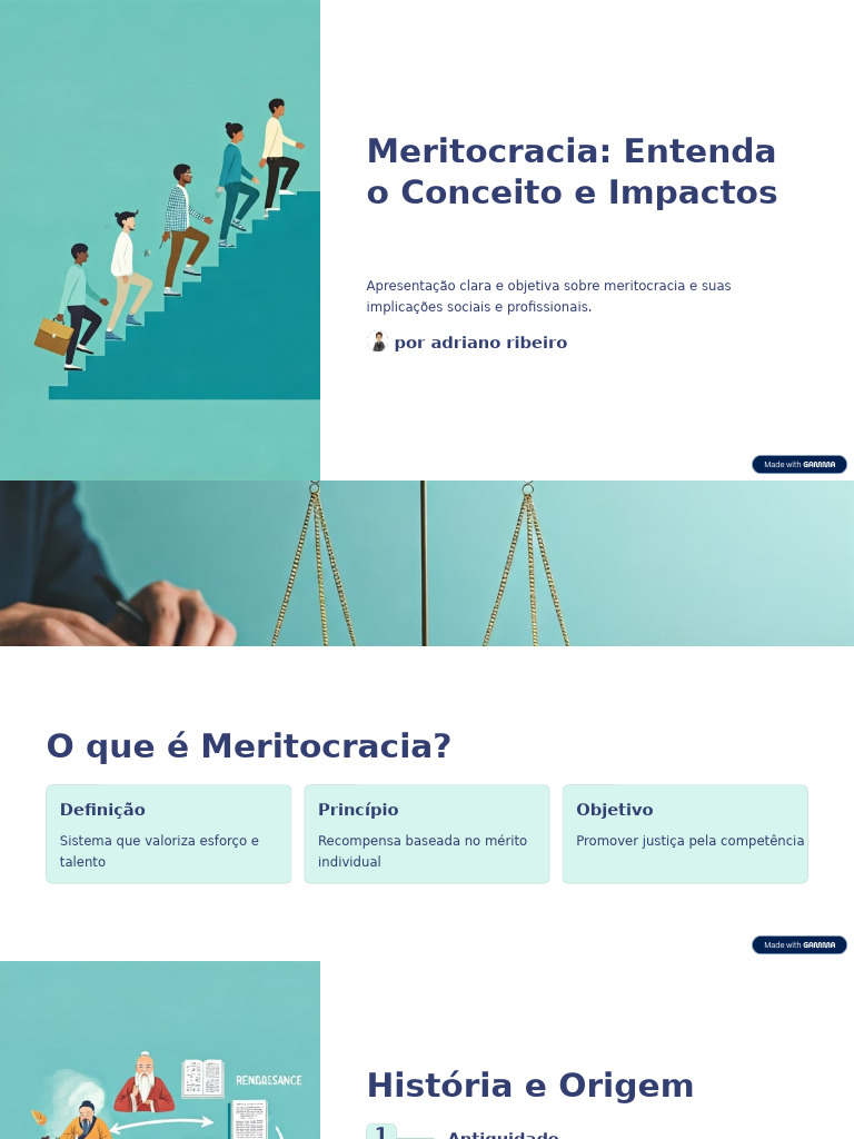 Meritocracia Entenda o Conceito e Impactos | PDF