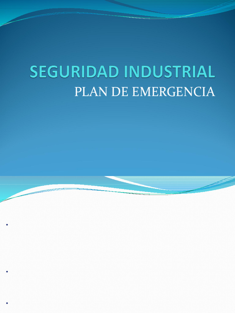 Plan de Emergencia y Análisis de Riesgos | PDF | Riesgo | Emergencia