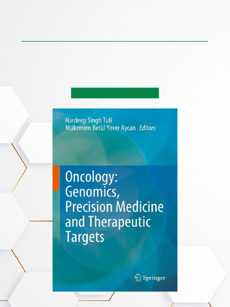 Oncology Genomics, Precision Medicine and Therapeutic Targets ISBN ...