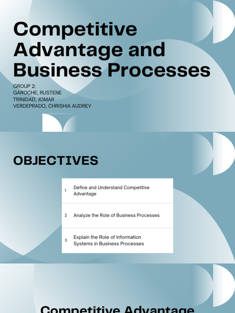 Competitive Advantage via Business Processes | PDF | Business Process ...