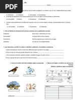 Evaluación de Ciencias Naturales 2025