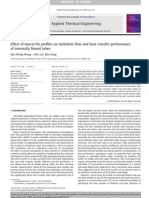 Effect of Lateral Fin Profiles on Turbulent Flow and Heat Transfer Performance