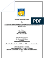 Study of Performance Management System at Uflex LTD.: Summer Internship Report On