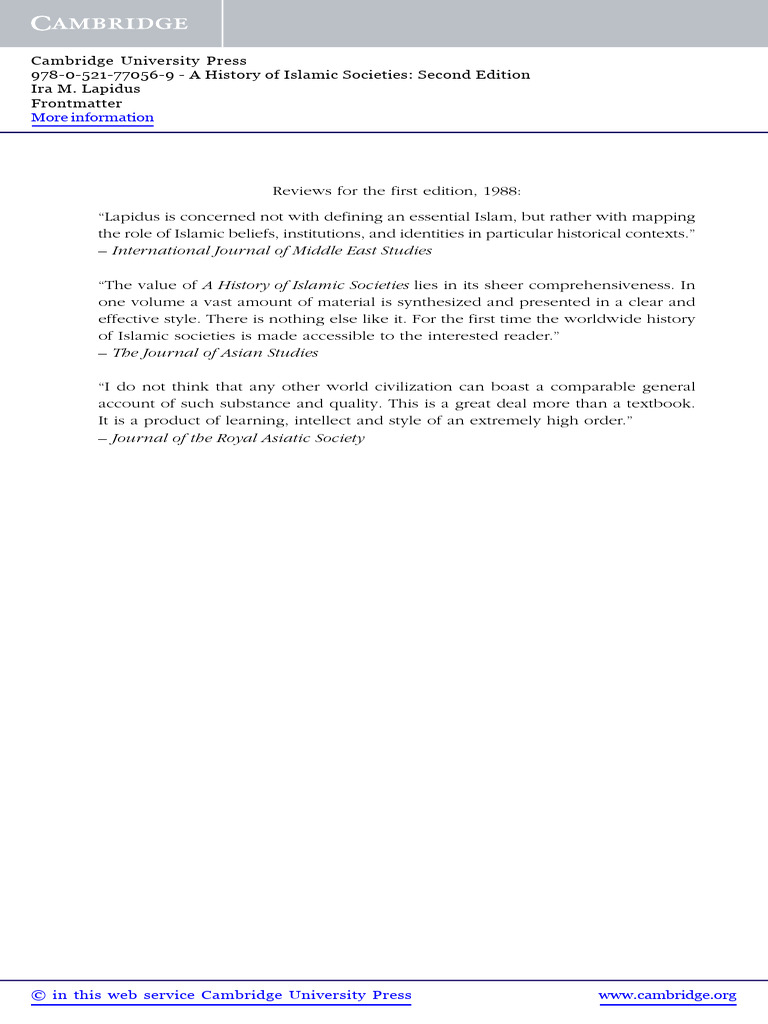 Comprehensive History of Islamic Societies | PDF | Arab Nationalism ...