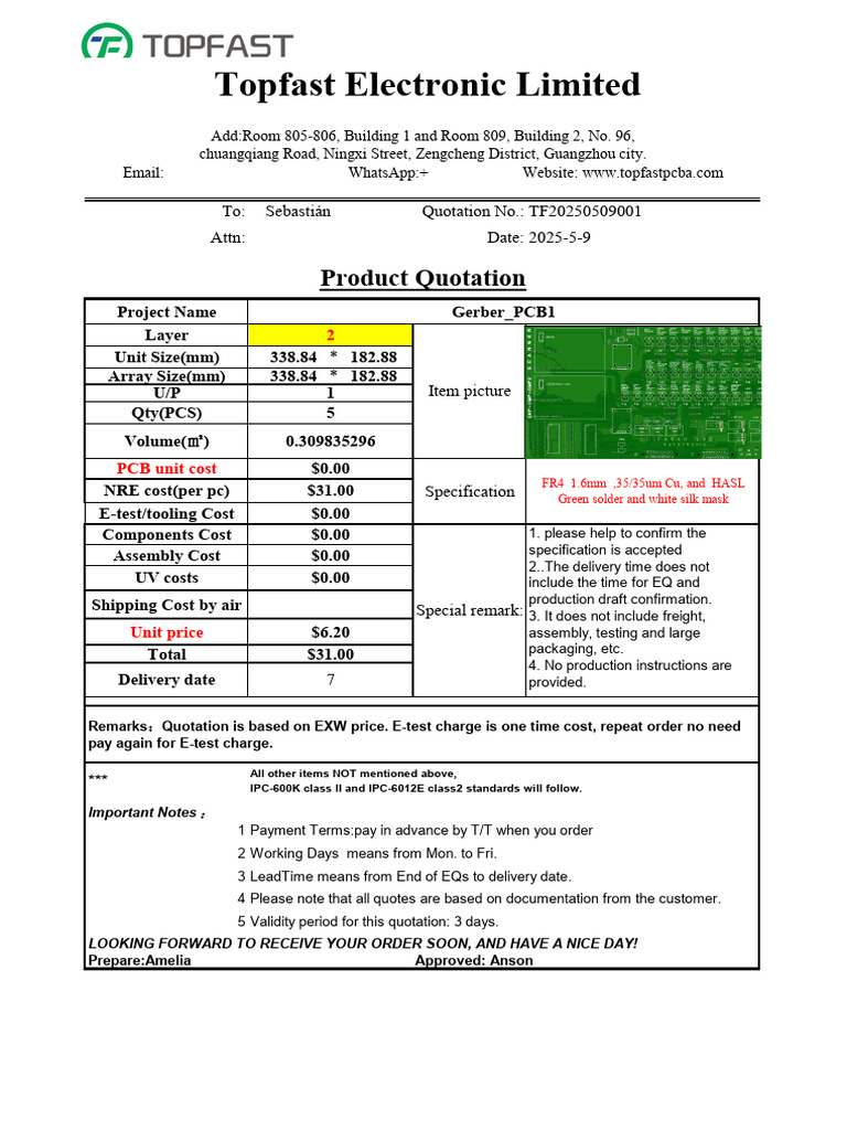 Quotation for Building 1 Room Project | PDF | Printed Circuit Board ...