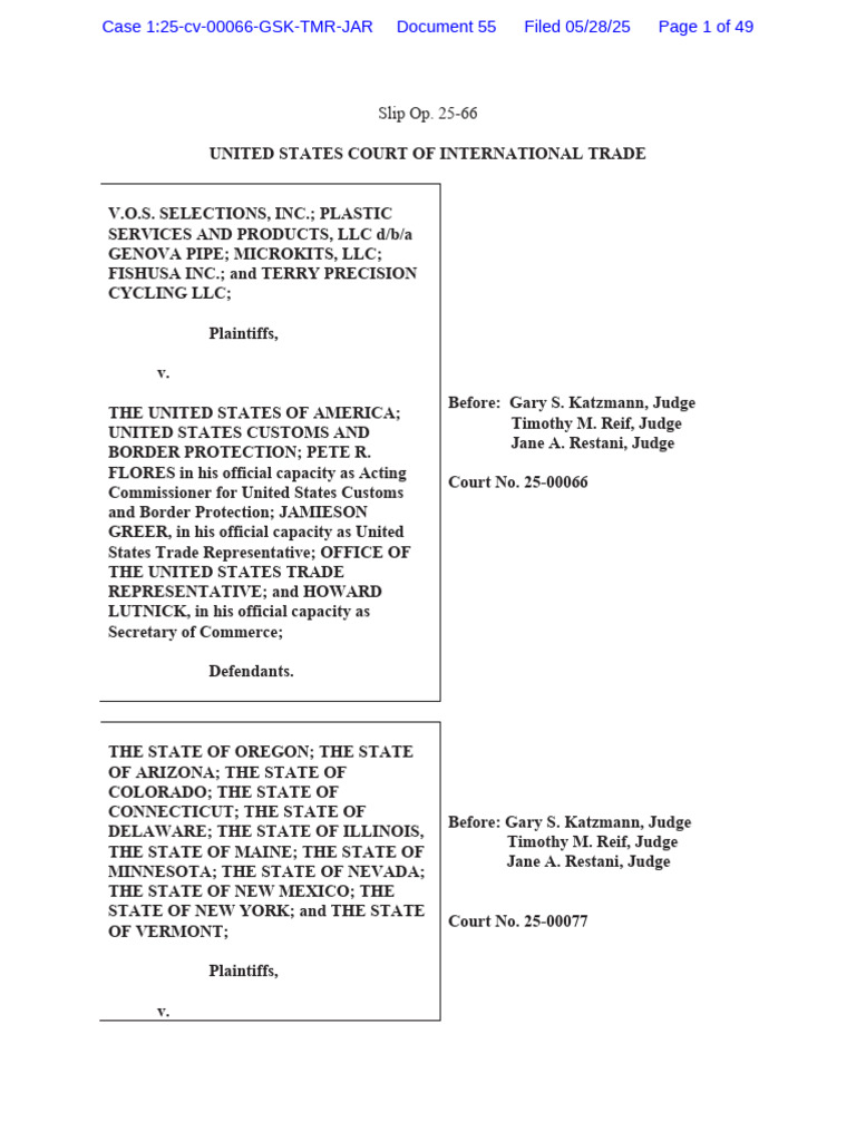 Court Ruling on IEEPA Tariff Authority | PDF | Standing (Law) | Case Or ...