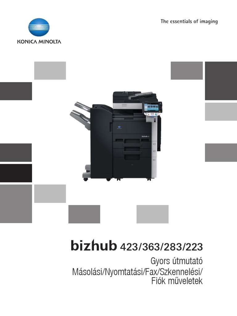 Konica Minolta Bizhub 423 363 283 223