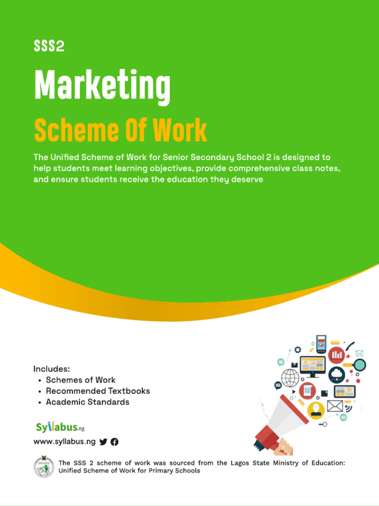 MARKETING SSS 2 SCHEME OF WORK - Syllabus - NG | PDF | Warehouse ...