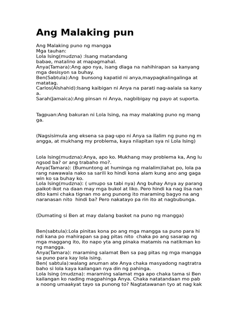 Ang Malaking Pun | PDF