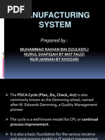 Manufacturing System: Prepared by