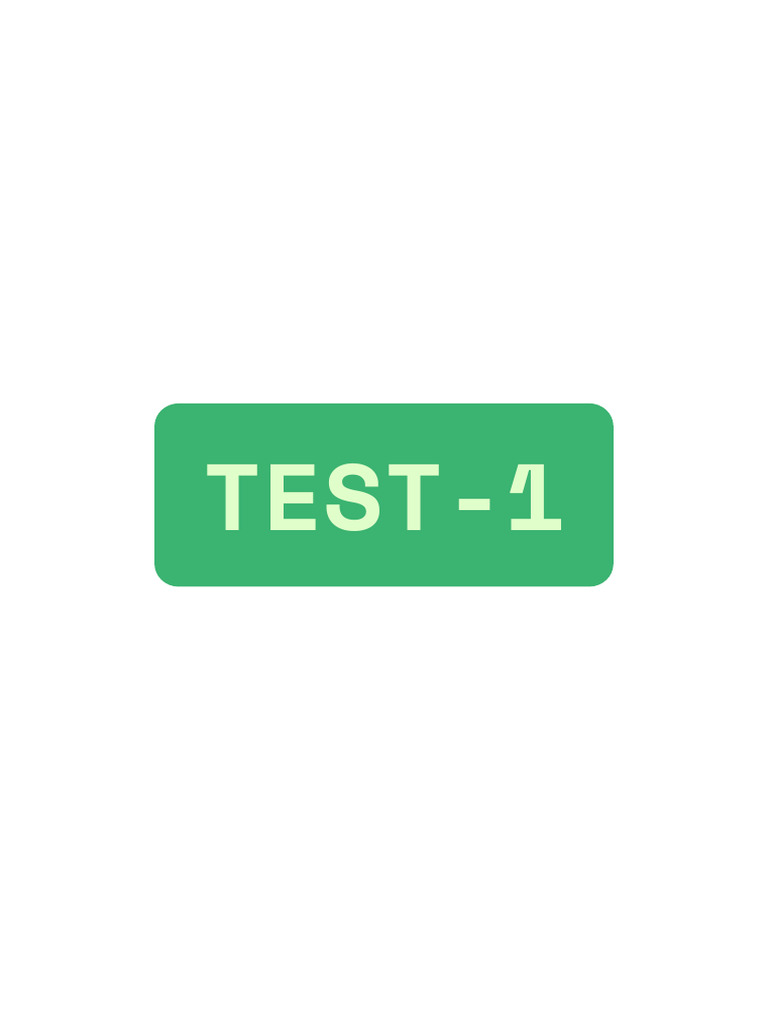 Test 1 | PDF | Valence (Chemistry) | Carbon