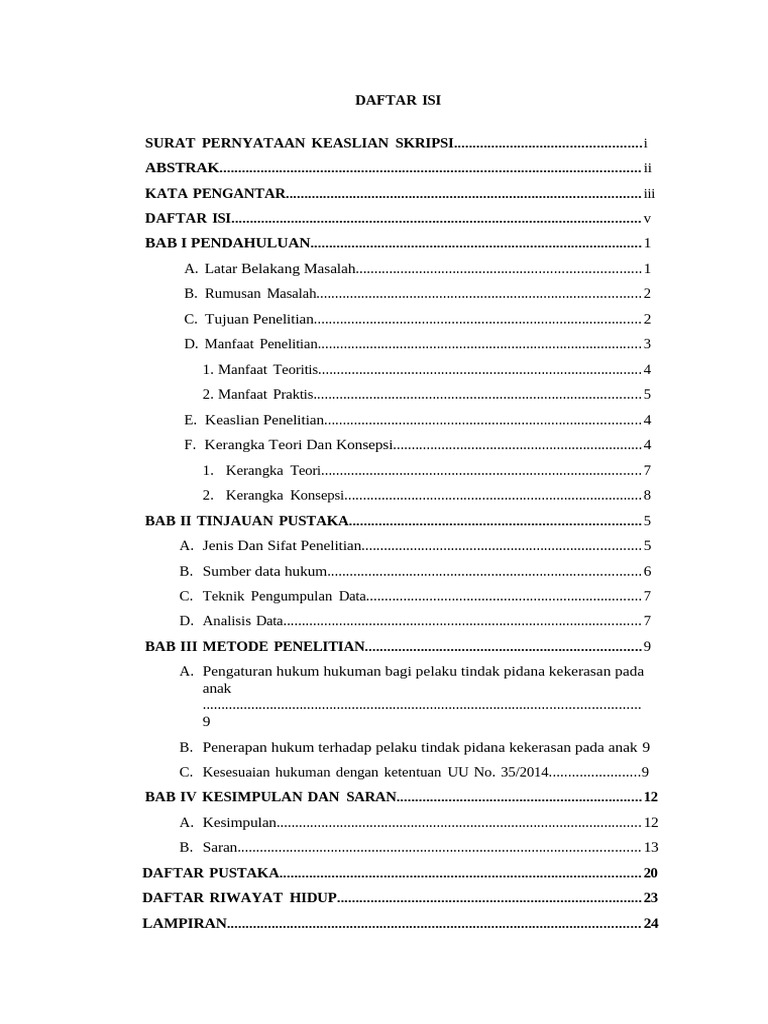 Daftar Isi | PDF