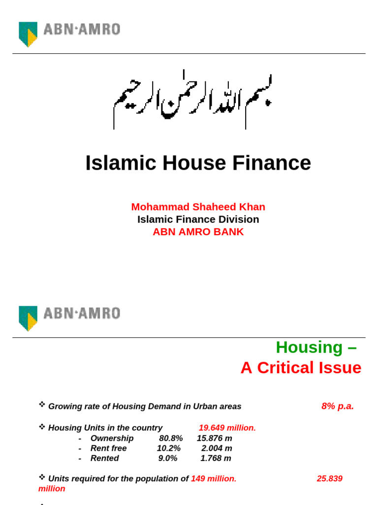 Diminshing Musharakah by Muhammad Shaheed Khan | PDF | Islamic Banking ...