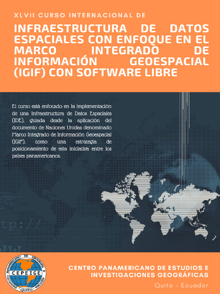 Infraestructura de Datos Espaciales Con Enfoque en El Marco Integrado ...