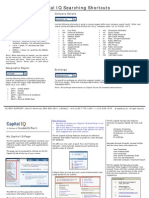 Capital IQ Shortcuts