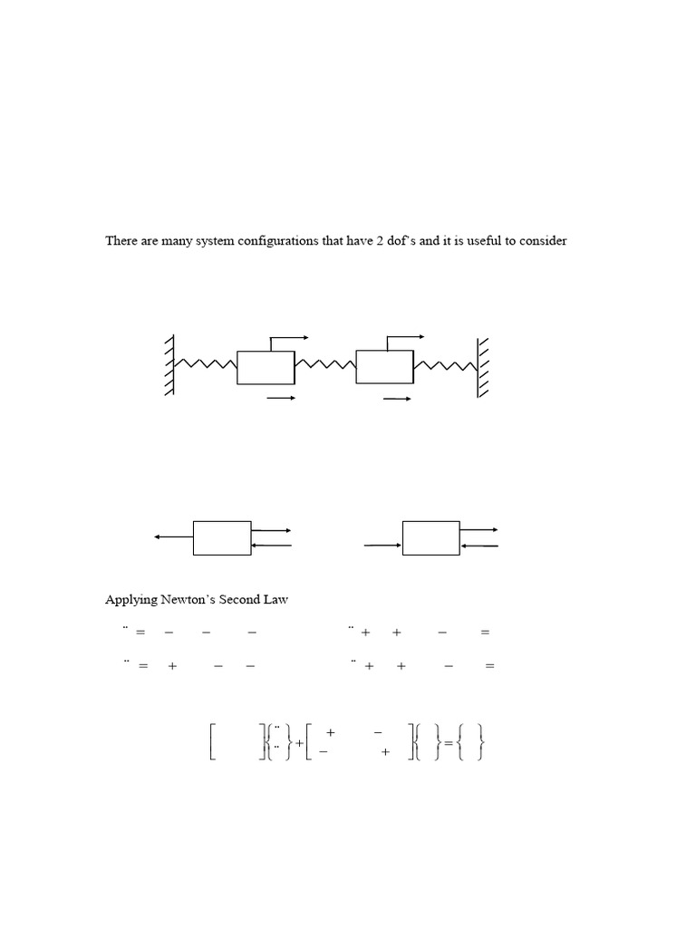 Understanding Two Degree of Freedom Systems | PDF | Normal Mode ...